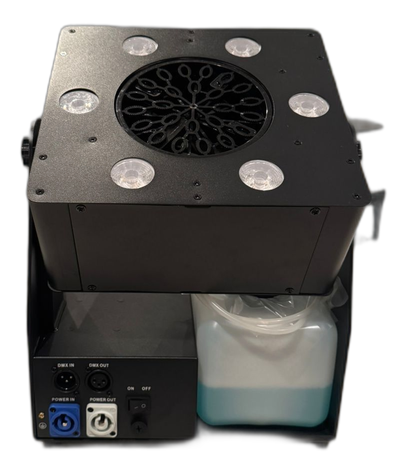 Moka SFX Burbujas — aro de emisión, luces y depósito de líquido